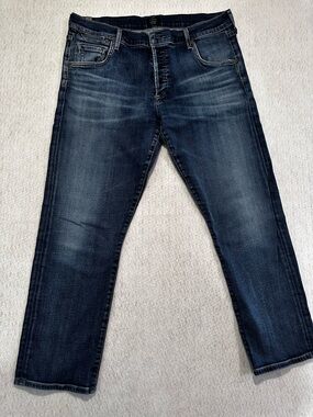 Citizens Of Humanity Men's Dark Indigo Straight Jeans Sz 31